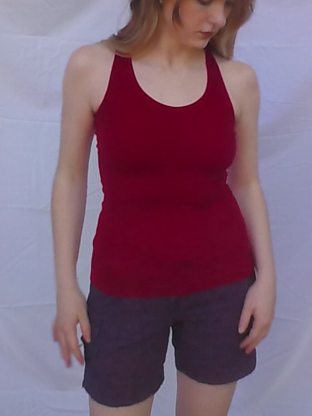 Red tank top